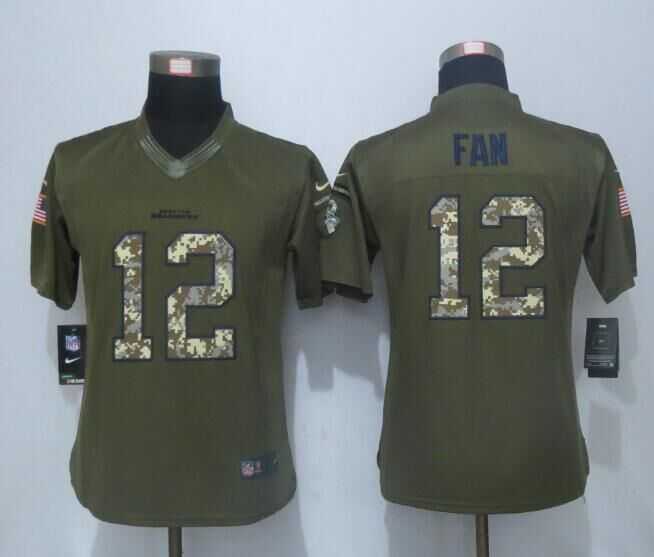 Women Limited Nike Seattle Seahawks #12 Fan Green Salute To Service Jersey,We sell and wholesale Women Limited Nike Seattle Seahawks #12 Fan Green Salute To Service Jersey on line form chian!